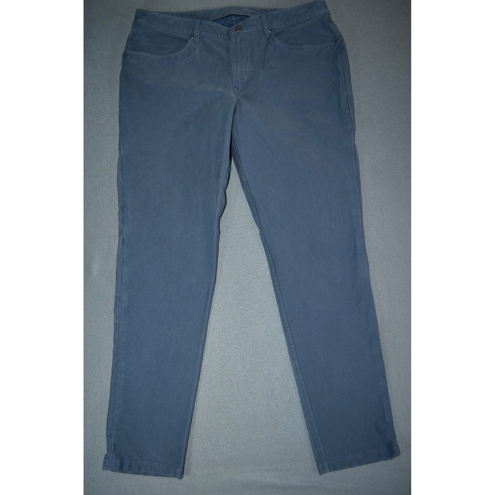 Lululemon Mens 36x31 Utilitech ABC Slim-Fit 5 Pocket Pant Trousers Pants Blue
